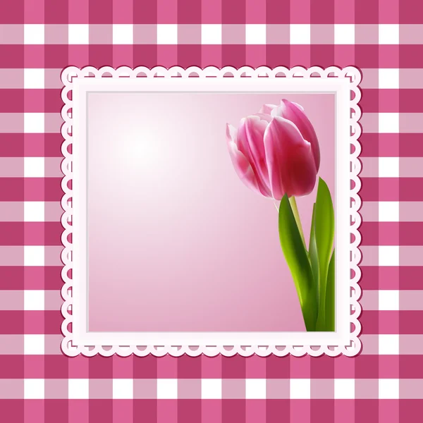 Ročník Tulipán pozadí — Stock fotografie