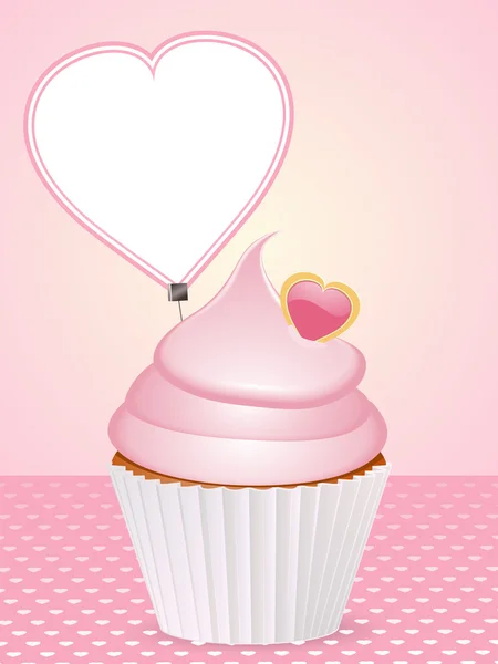 Valentine cupcake — Stock Photo, Image