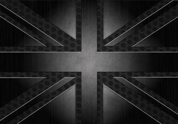Grunge fémes zászlaja — Stock Fotó