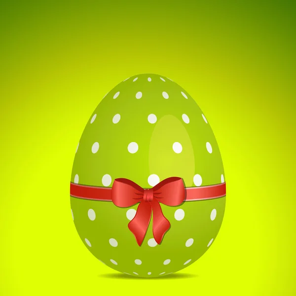Пасхальное яйцо в горошек — стоковый вектор