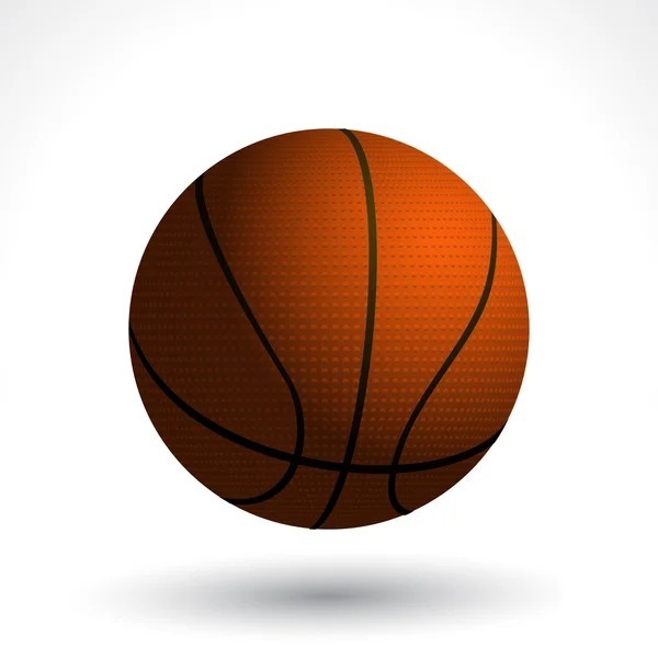 Basketbal a stín — Stockový vektor