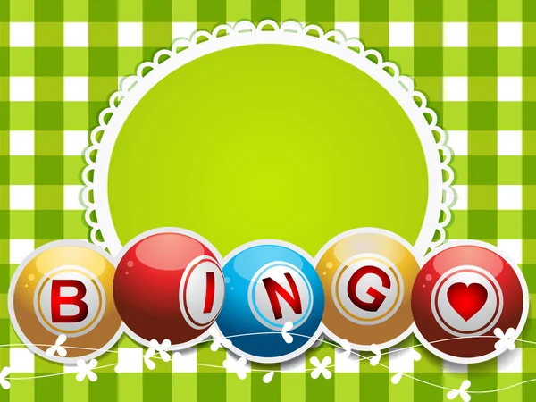 Bingo háttér tarkán szőtt pamutszövet — Stock Vector