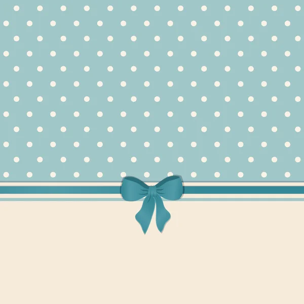 Vintage background with ribbon and bow — Stock Vector