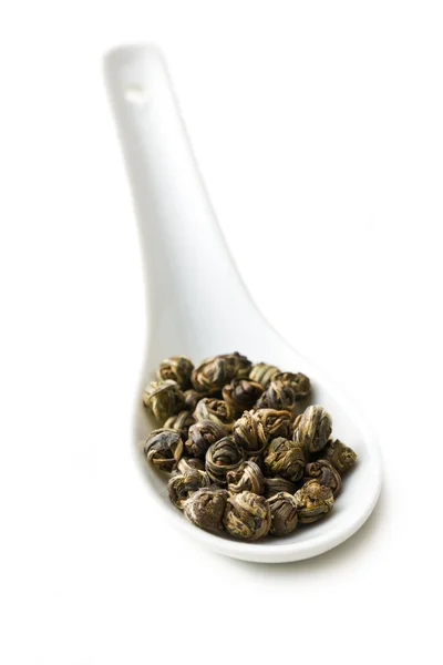 Hojas secas de té verde —  Fotos de Stock