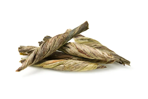 绿茶的干树叶 — 图库照片