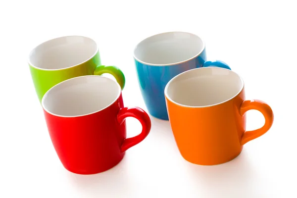 Tasses en céramique colorée — Photo