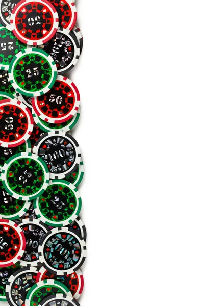 Colorido fichas de poker fundo — Fotografia de Stock