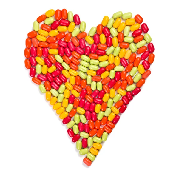 stock image Colorful candies heart