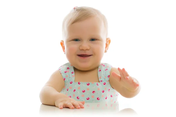 Αξιολάτρευτο μωρό πορτραίτο στούντιο — Φωτογραφία Αρχείου