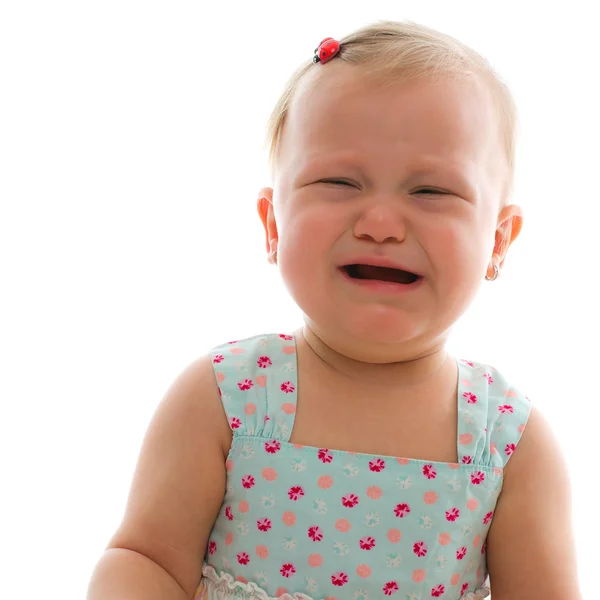 stock image Crying baby girl