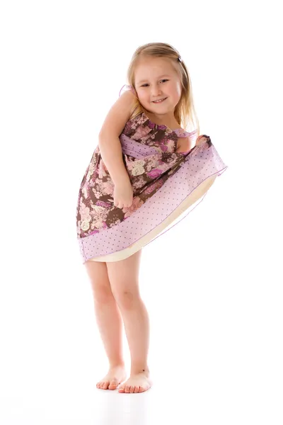 Μικρό κορίτσι που χορεύει — Φωτογραφία Αρχείου