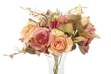 Bouquet of Roses of Fabric clipart