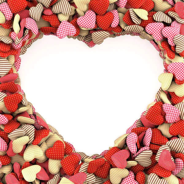 Frame in the shape of Hearts. — Stock Photo, Image