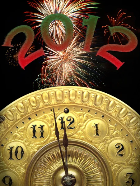 Neues Jahr 2012 schlägt zwölf — Stockfoto