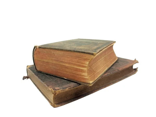 Livros antigos empilhados — Fotografia de Stock