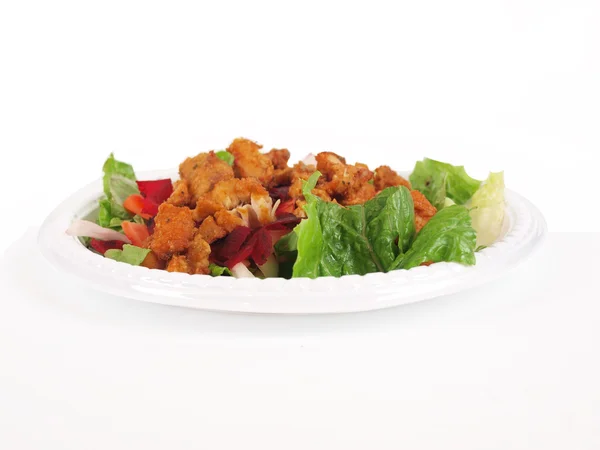 Kip in salade 2 — Stockfoto