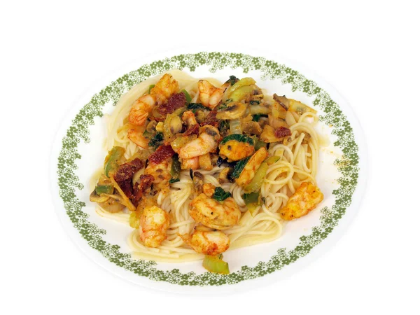 Shrimp Pasta — Stock Photo, Image