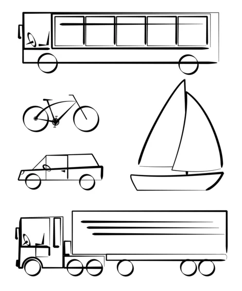 Transportation vehicles — Stock Photo, Image