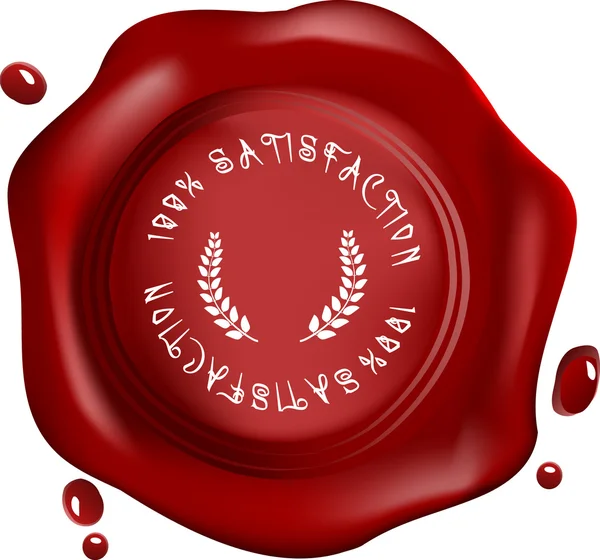 Realistic wax seal — Stock Photo, Image