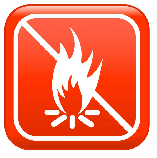 Red sign :"don't fire" — Stock Photo, Image
