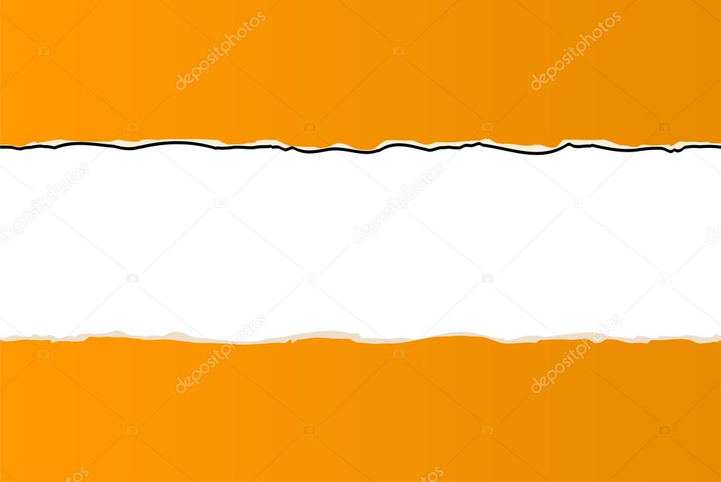 Orange ripped wallpaper