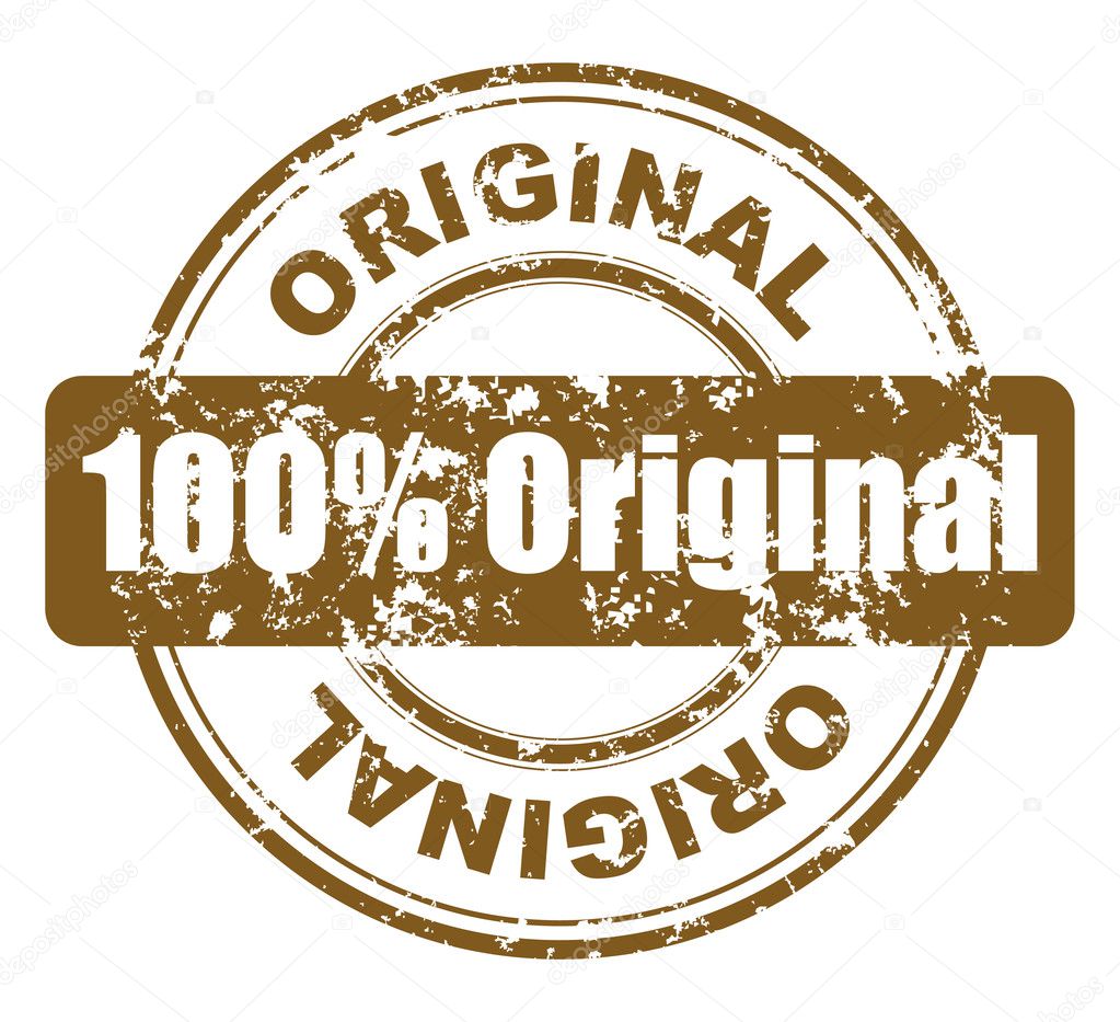 Grunge stamp with 100% original
