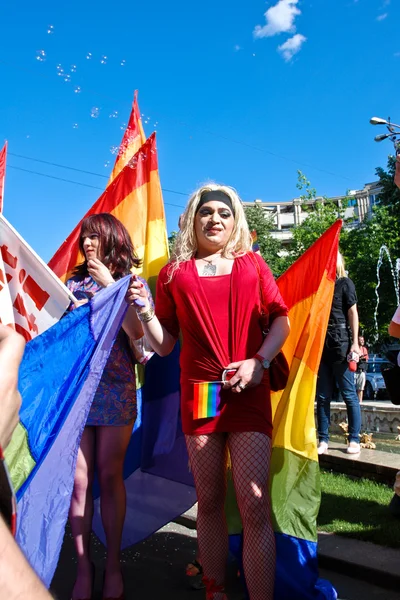 Participants parade at Gay Fest Parade — Stock Photo, Image