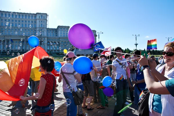 Participants parade at Gay Fest Parade — Stock Photo, Image