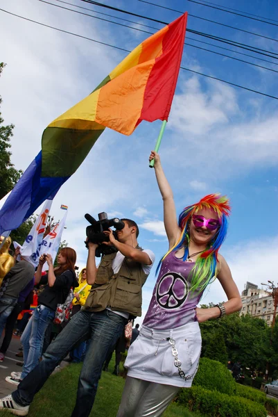 Desfile de Participantes en Gay Fest Parade — Foto de Stock