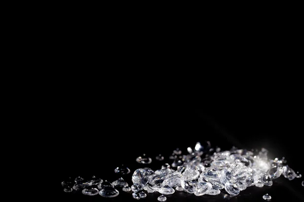 Diamonds on a blackbackground — Stock Photo, Image
