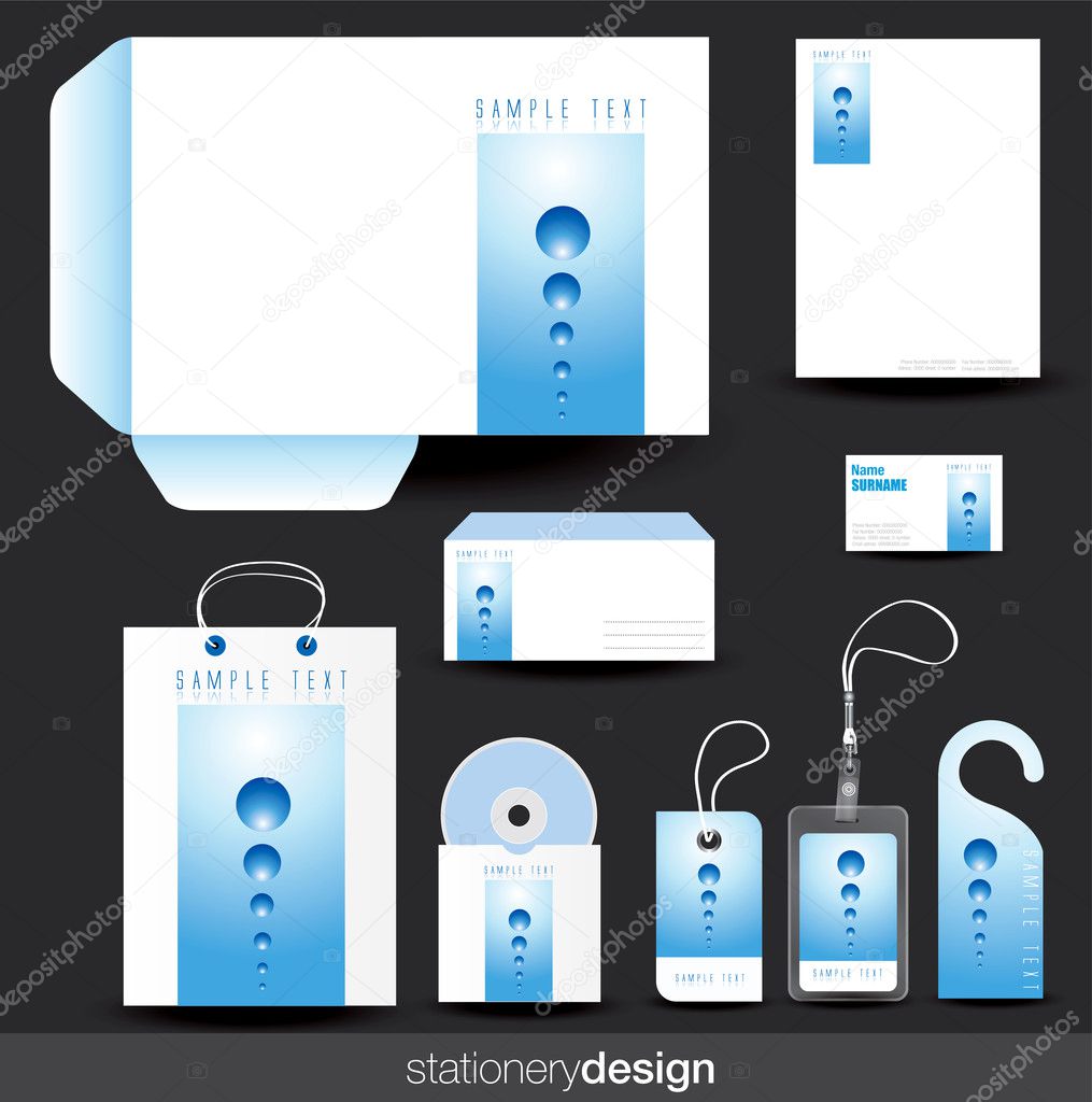 Stationery design set