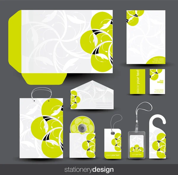 Ensemble de design papeterie — Image vectorielle