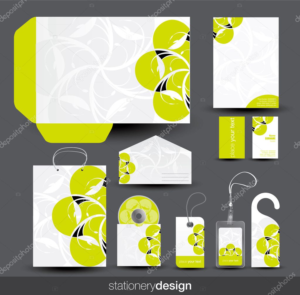 Stationery design set