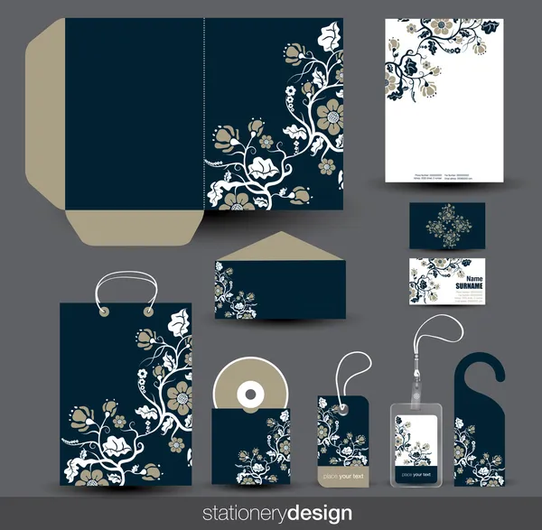 Diseño de plantilla de papelería — Archivo Imágenes Vectoriales