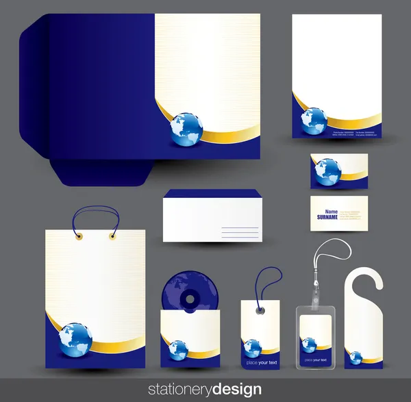 Diseño de plantilla de papelería — Vector de stock