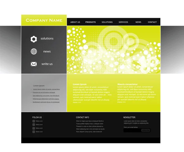 Sjabloon webdesign — Stockvector