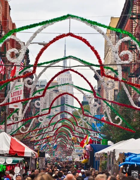 Нью-Йорк щорічний свято Сан Дженнаро Ліцензійні Стокові Зображення