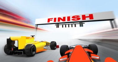 Formula one cars clipart