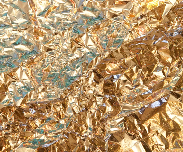 Текстура золотой фольги — стоковое фото