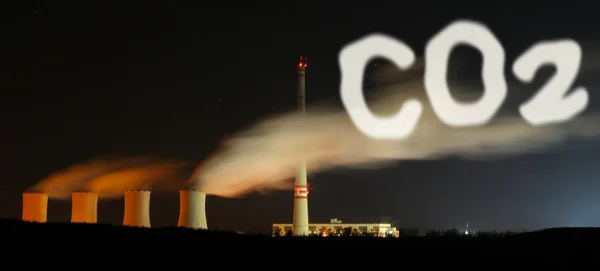 Co2 空气污染 — 图库照片