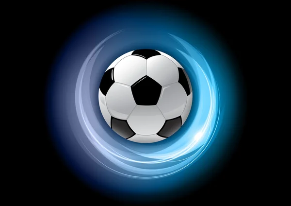 Voetbal blauw — Stockvector