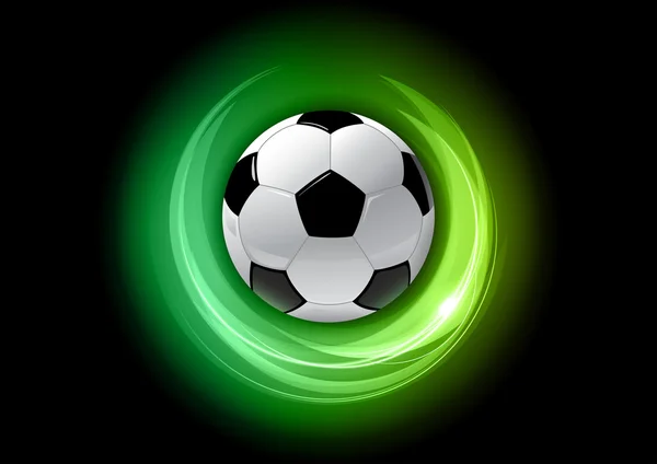 Зелений футбол — стоковий вектор
