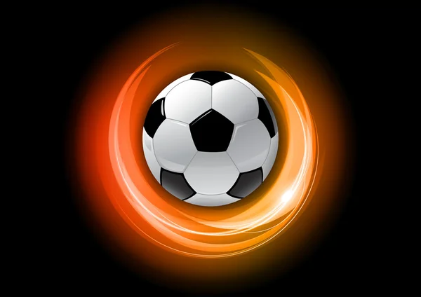 Röd fotboll — Stock vektor