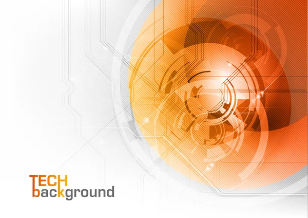 Orange tech — Stock Vector