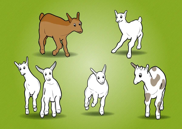 Маленькие козы — стоковый вектор