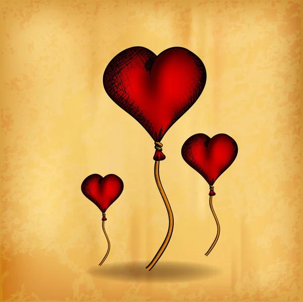 Trois cœurs — Image vectorielle