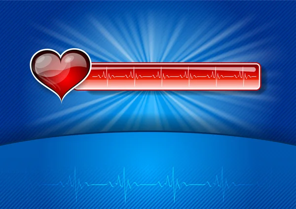 Horen cardiogram — Stockvector