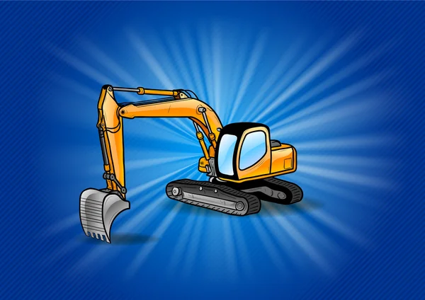 Narancssárga digger — Stock Vector