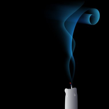 Vector blown out candle clipart