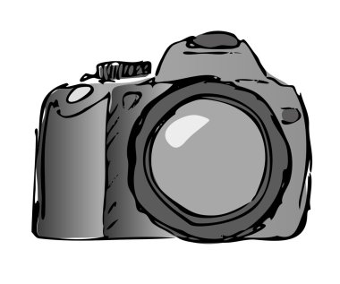 Vector still camera clipart